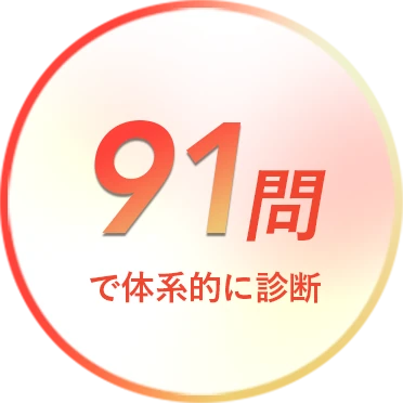 91問で体系的に診断