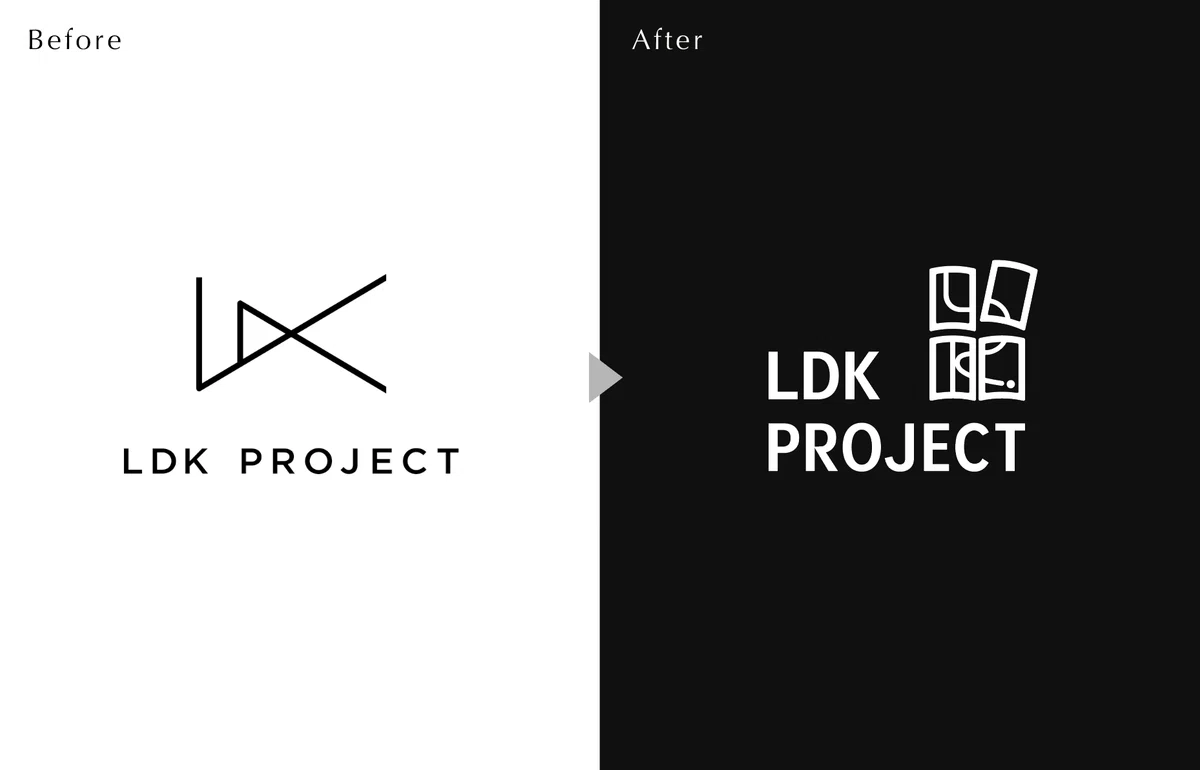 ロゴのBefore/After
